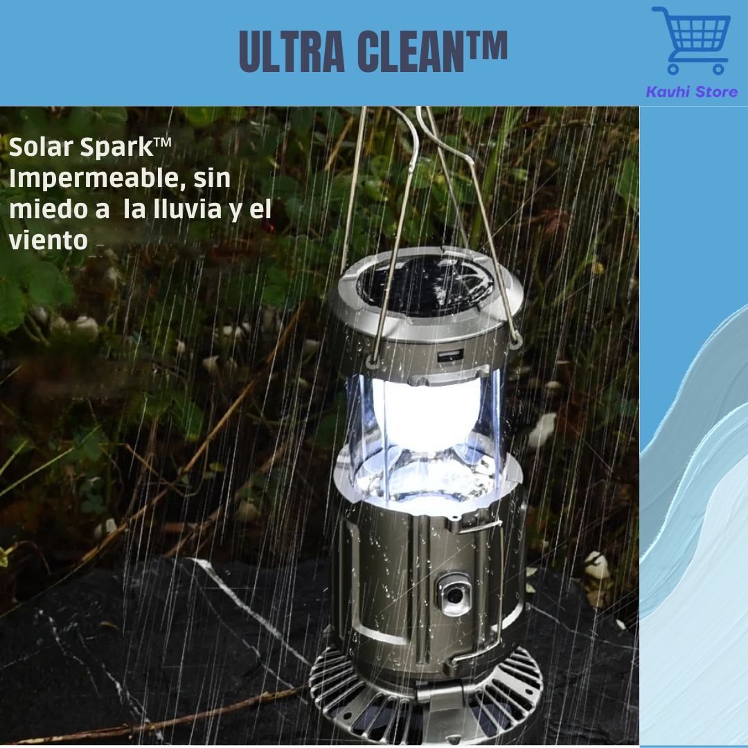 Solar Spark™ Lámpara LED Solar con Ventilador